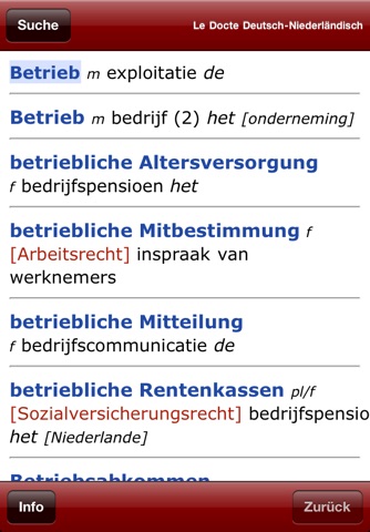 Le Docte Dutch-German screenshot 2