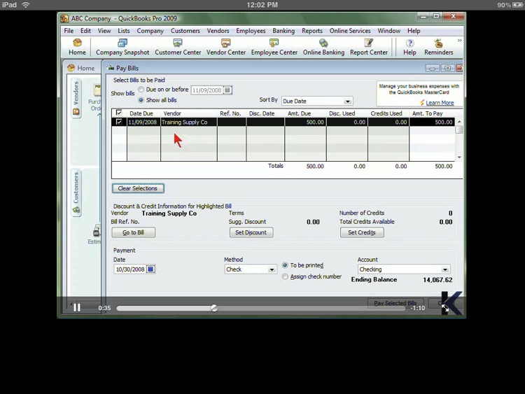 Video Training for Quickbooks 2009 HD