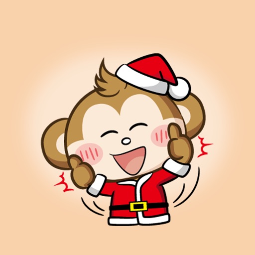Christmas Monkey - Noel and Happy New Year Sticker icon