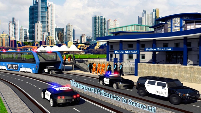 警察高架巴士模拟器3D：监狱运输 Prisoner Transport Bus 2016 Game(圖3)-速報App