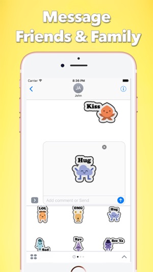 Mini Monster Text Emoji Stickers For iMessage(圖2)-速報App