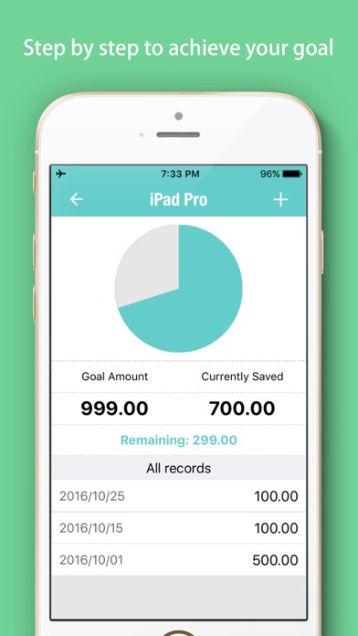 Savings Goals Tracker - Daily Saving Money Box screenshot 2