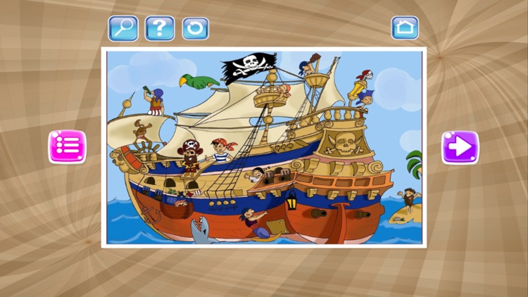 Pirate Ship Cartoons Jigsaw Puzzles for Kids Free