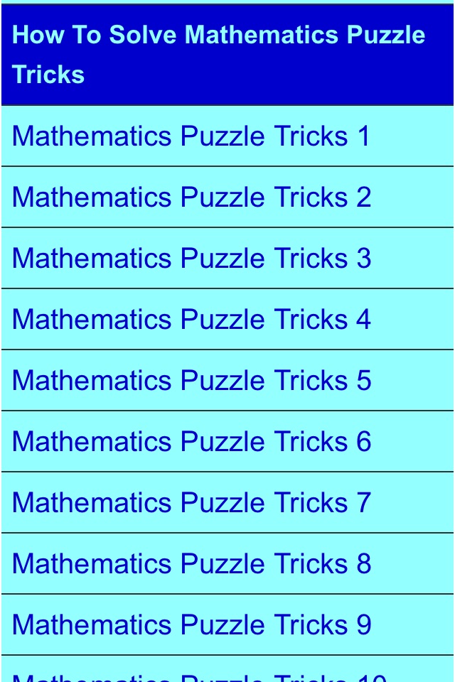 mathematics tricks screenshot 2