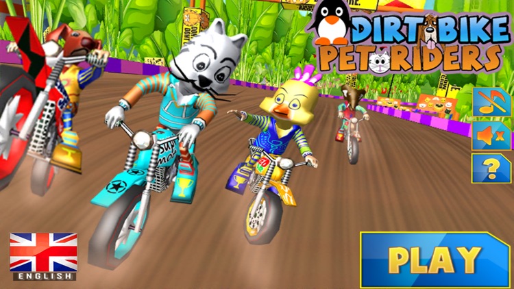 Dirt Bike Pet Riders - DirtBike Kids Racing Game