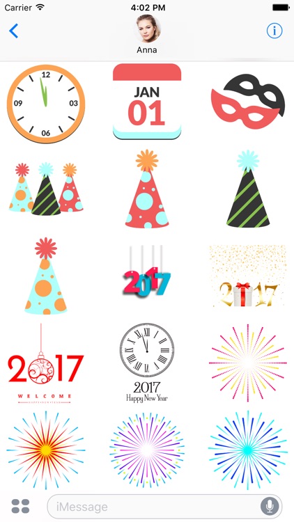 Happy New Year 2017 - Mega bundle 65+ Stickers