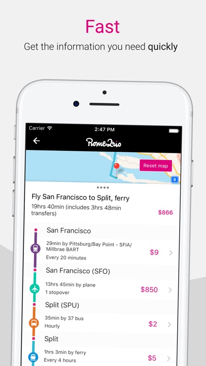 Rome2rio: find out how to get from a to b