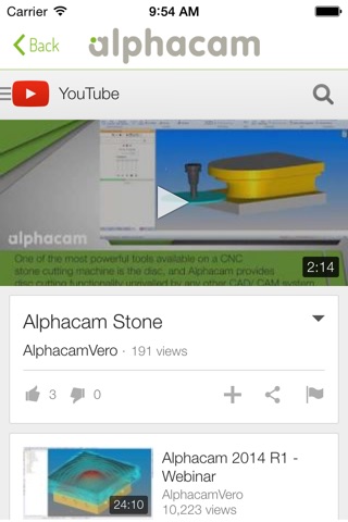 Alphacam screenshot 3