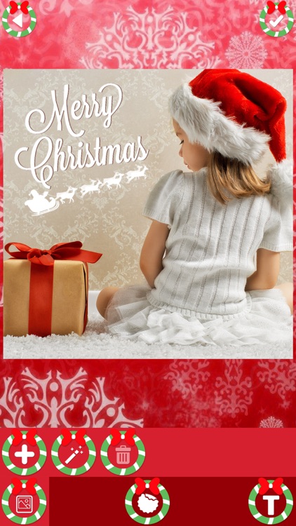 Merry Christmas Wishes - Photo Art Camera Stickers screenshot-3