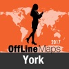 York Offline Karte und Reiseführer