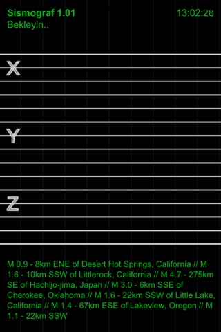 Sismograf screenshot 2