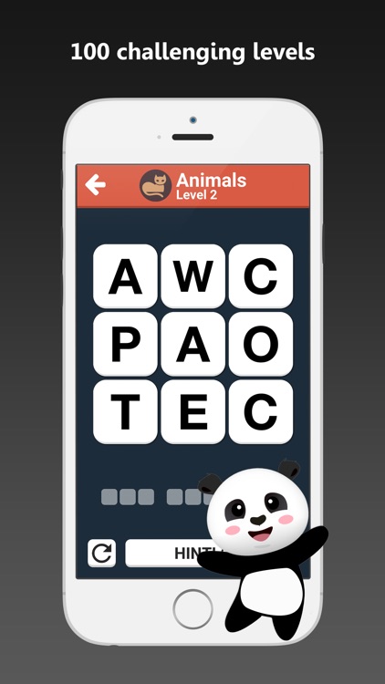 Panda Hidden Word Search Puzzle - Brain Training