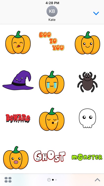 Spooky Halloween Stickers Pack for iMessage screenshot-3