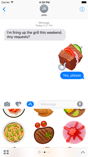 Meal Stickers for iMessage(圖2)-速報App