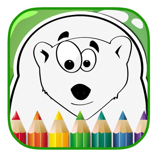 Coloring Book For Polar Bear Games Free Version icon