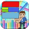 Touch coloring for kids - learning