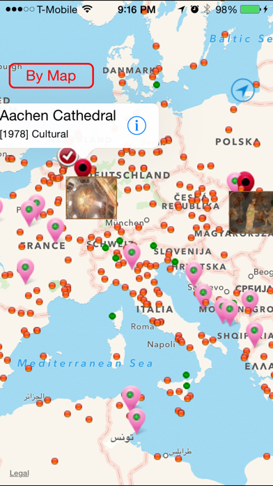 How to cancel & delete World Heritage Sites on Map from iphone & ipad 1