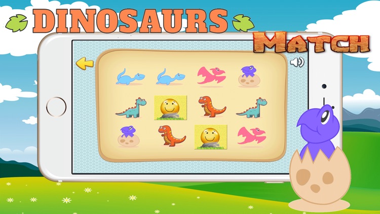 Dino Animal Memory Match Facts Cards