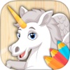 Unicorn & pegasus coloring pages Fantastic animals