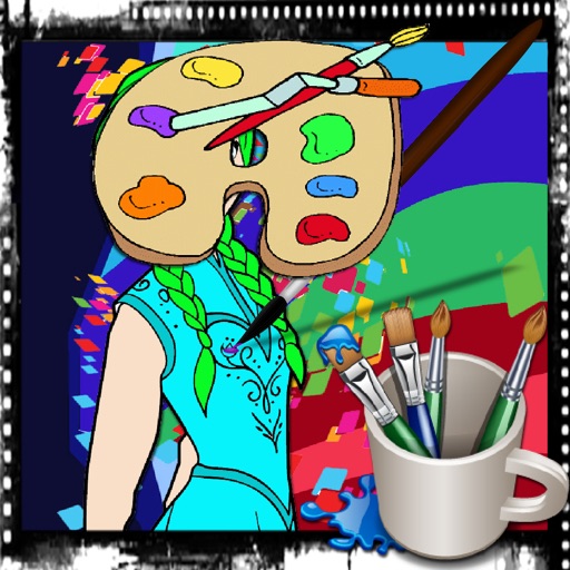 Coloring Pages Princess Anna Version iOS App