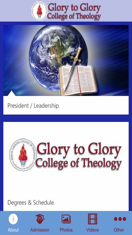 Glory to Glory College of Theology