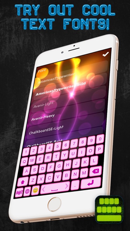 LED Keyboard Free – Neon Lights Theme.s and Glow.ing Keyboards with Color Text Font.s screenshot-4