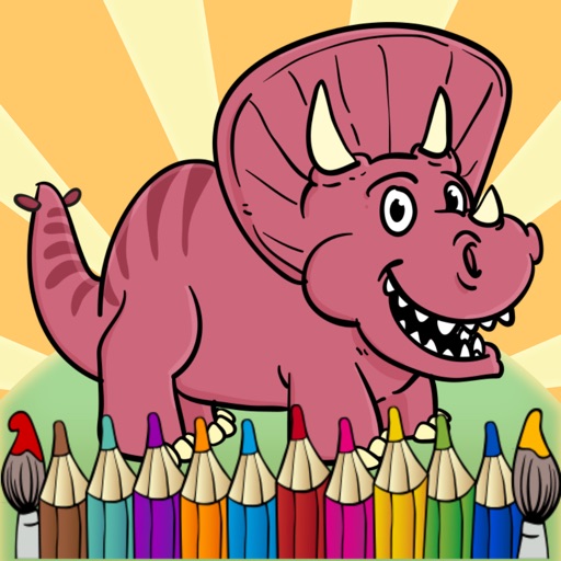 Dinosaur book lite free dinosaur coloring games iOS App