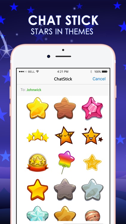 Stars Emoji Stickers Keyboard Sky Themes ChatStick