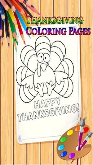 Thanksgiving Coloring Book for Kids(圖2)-速報App