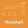 DESKTOP VIEW + LOGIN for Nutshell