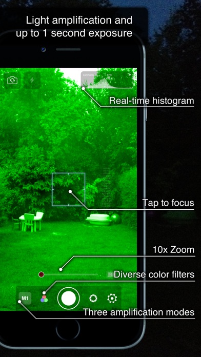 Night Eyes - Spy Camera for iPhone and iPad Screenshot 1
