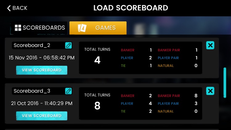 Baccarat Mastery - Card Squeezing, Score Keeper