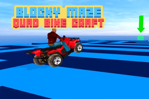 Blocky Quad Bike Maze Craft 3D screenshot 2