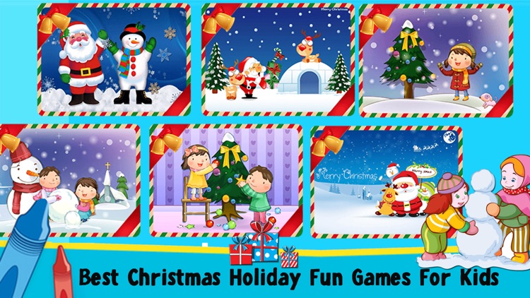 Christmas Scratch & Paint Coloring Games For Kids