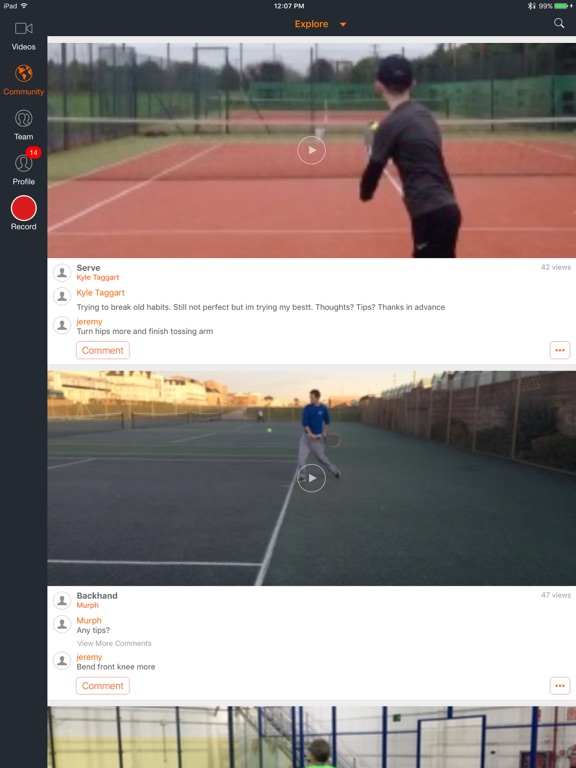 Hudl Technique Screenshots