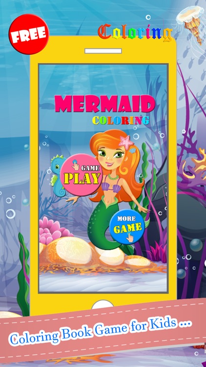 Mermaid Coloring Book Paint Games Free For Kids 2