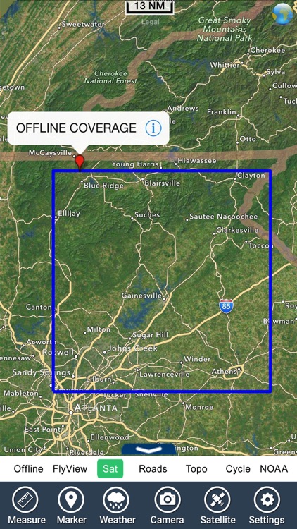 Lake Lanier Georgia gps charts fishing map offline screenshot-4