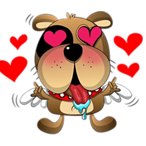 Lazy Dog - Cutest dog stickers for iMessage