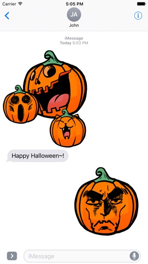 Funny Halloween Pumpkin Sticker