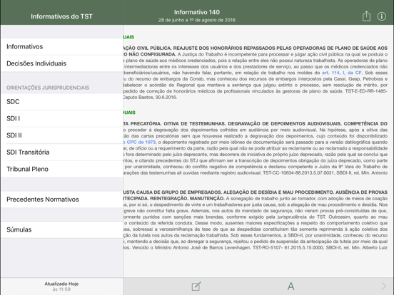 Screenshot #4 pour Informativos do TST (Original)