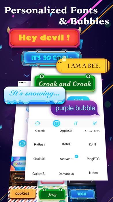 FancyBubble - Text and Emoji Themes for iMessageのおすすめ画像1