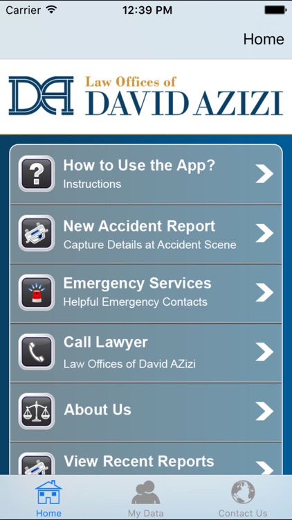 Accident App by Law Offices of David Azizi