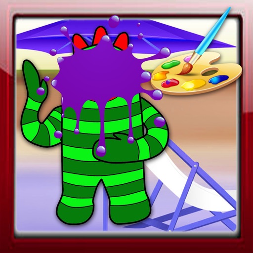 Coloring For Kids Game  Yo Gabba Version iOS App