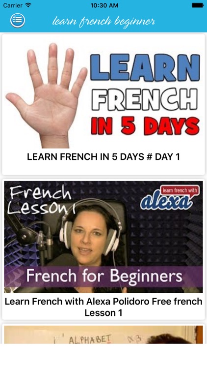 Learn French free - Video Learn French