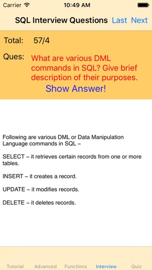 Learn SQL-tutorial|Advanced|Interview|Quiz|Manual(圖5)-速報App