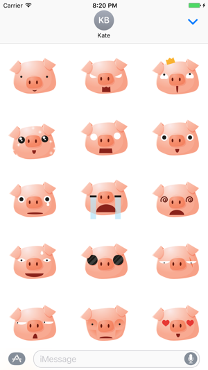 Sticker Me: Piggy Faces