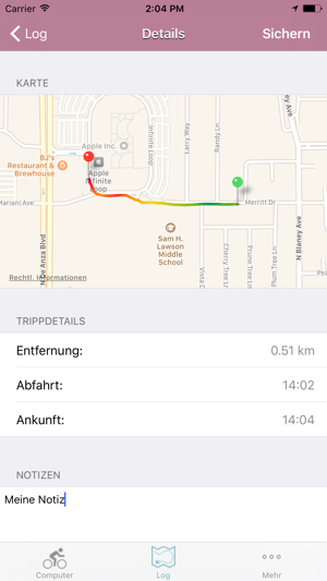 Fahrradcomputer - GPS und Routentracker(圖4)-速報App