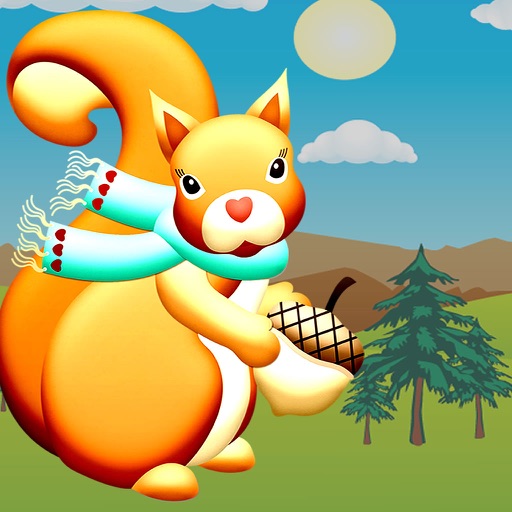 Adorable Squirrel Playing  With Nuts:Good Luck iOS App