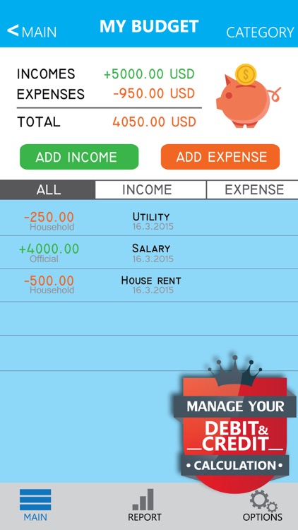 Money Tracker - A weekly budget planner