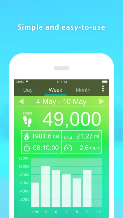 Pedometer α screenshot-3